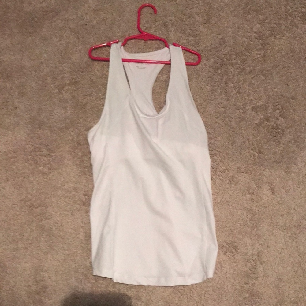 bcg racerback white tanktop
